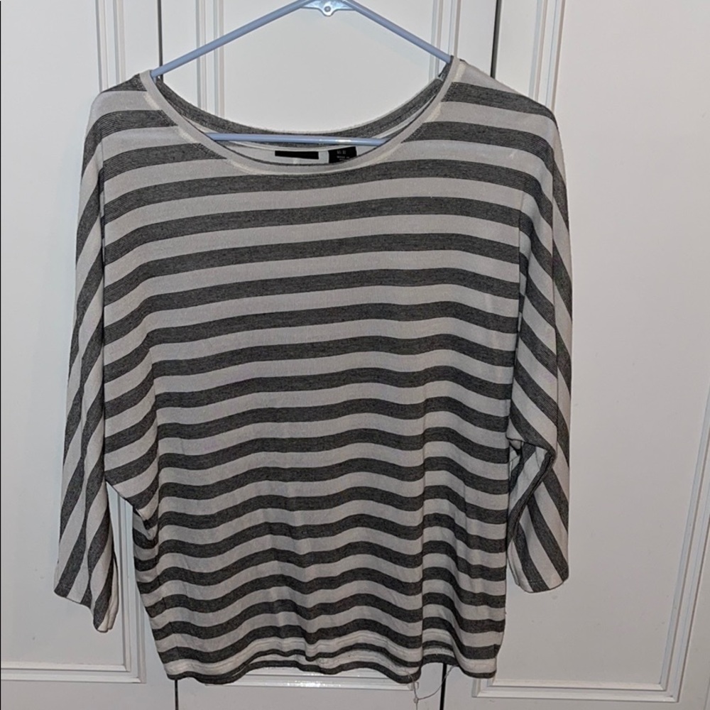 Striped 3/4 sleeve